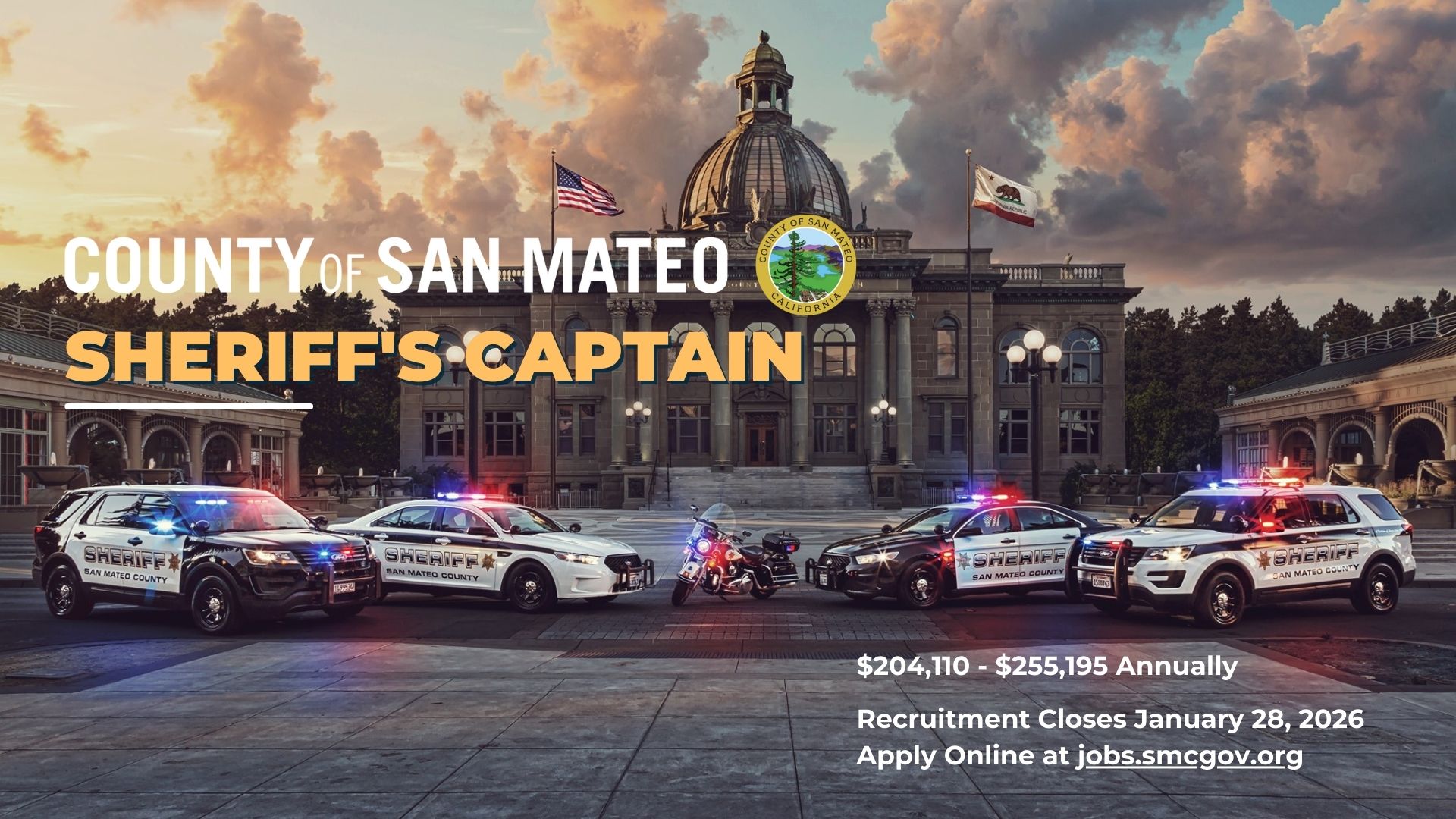 Sheriff’s Captain candidates must demonstrate and model positive community engagement and collaborative problem-solving techniques.